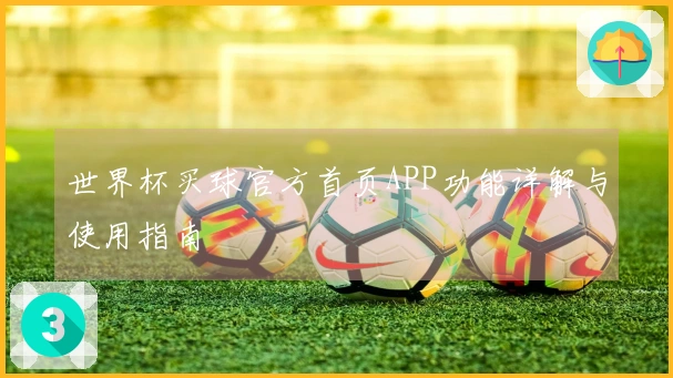世界杯买球官方首页APP功能详解与使用指南
